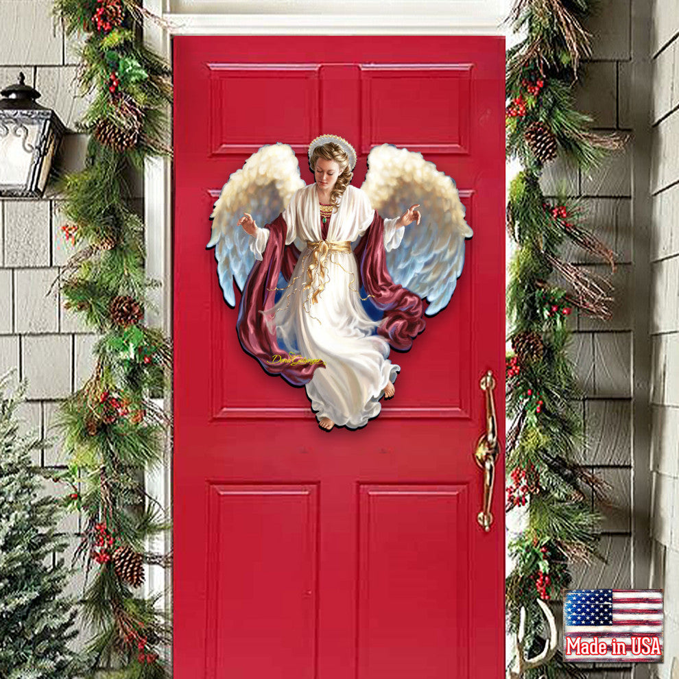 Peace on Earth Angel Wall and Door Hanger by Dona Gelsinger