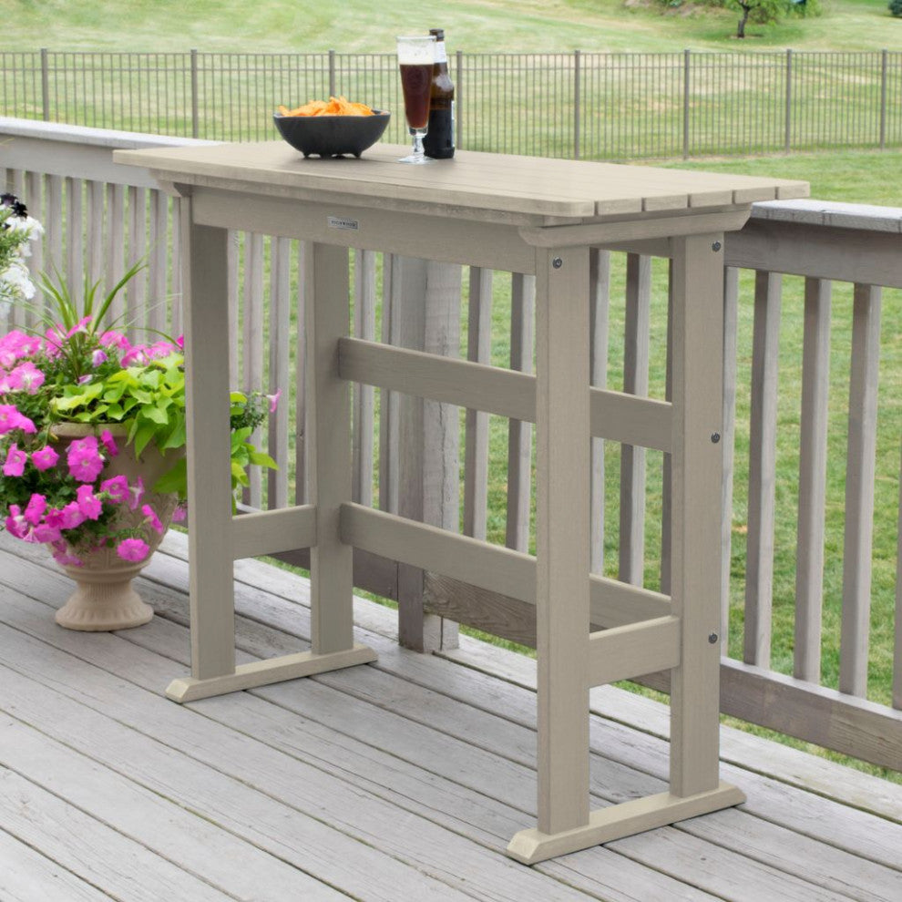 Lehigh Bar Height Balcony Table, Whitewash