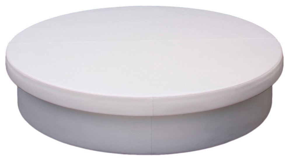 Sun Pad Round Resort Daybed, Chill White
