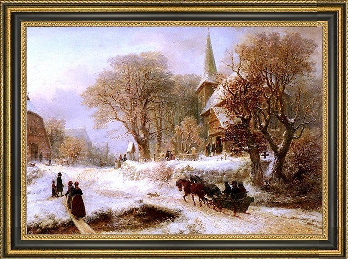 Hermann Kauffmann Die Hammer Kirche Framed Premium Canvas Print, 16"x24"