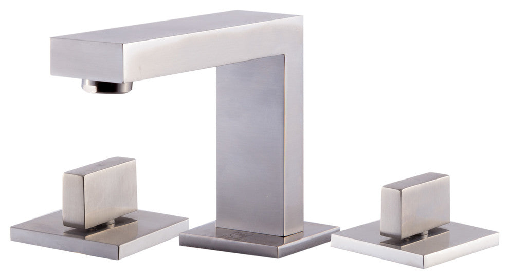 AB1322-BN Brushed Nickel Modern Widespread Bathroom Faucet