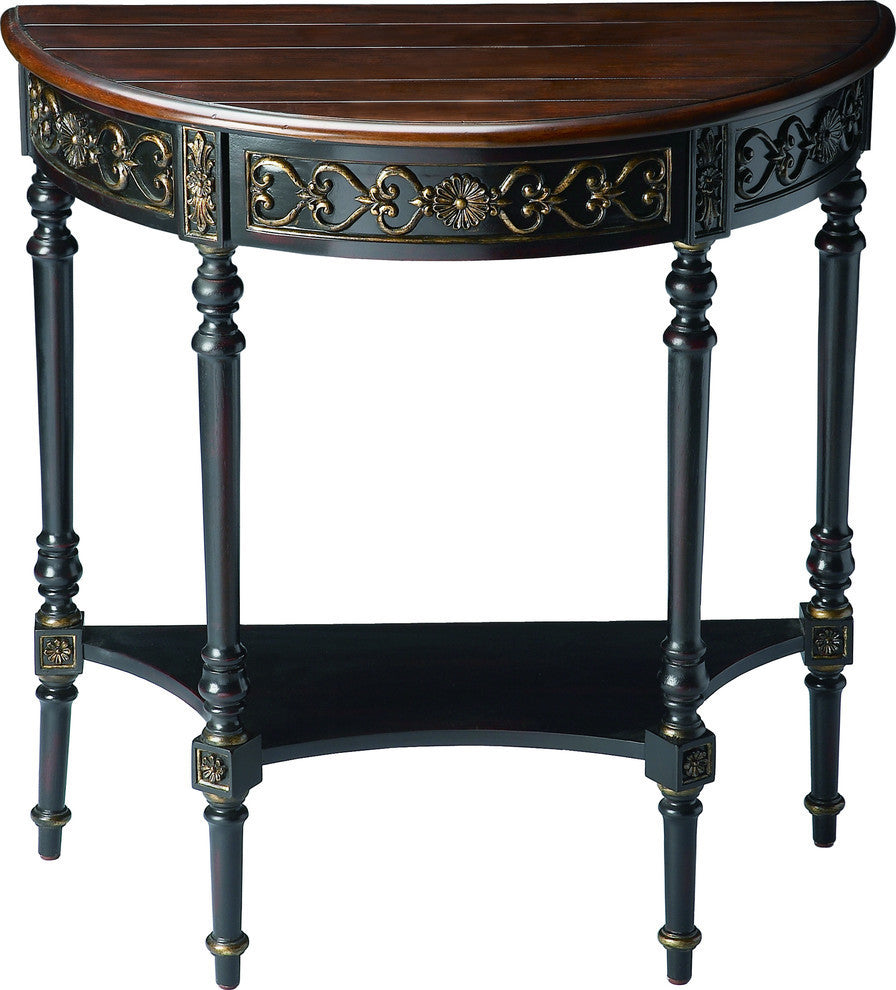 Butler Danelle Caf" Nouveau Demilune Console Table