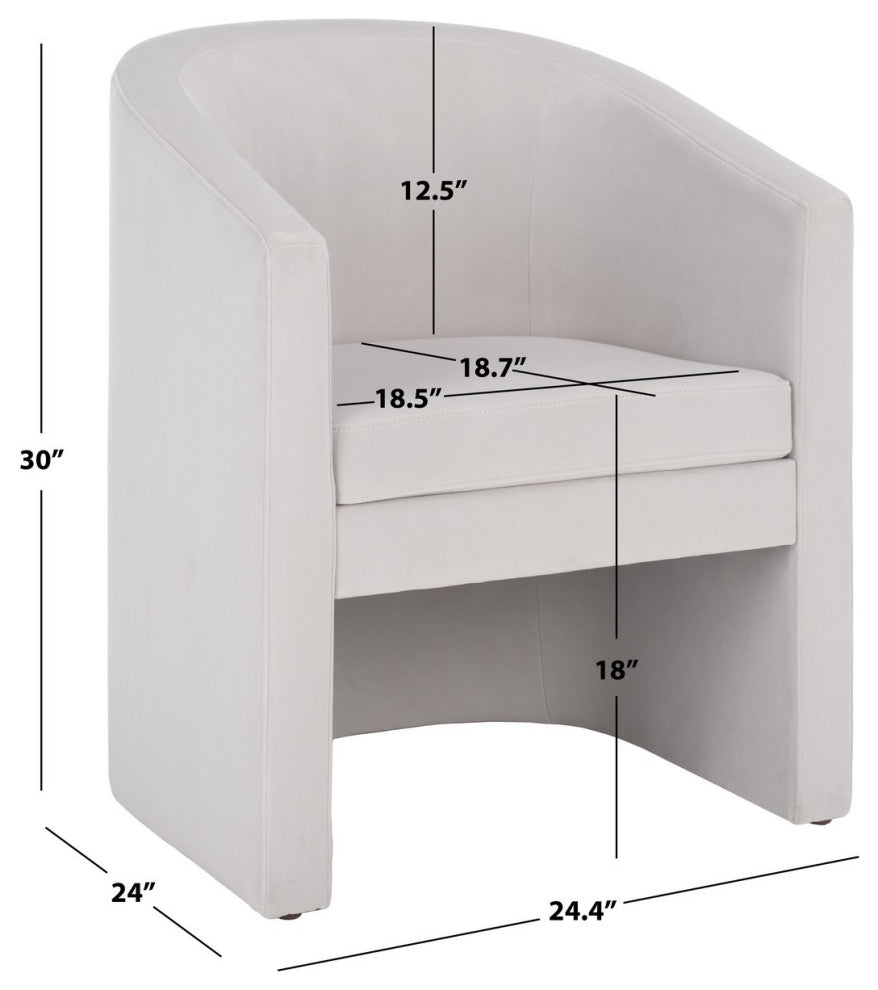 Safavieh Elysian Accent Chair, Light Grey