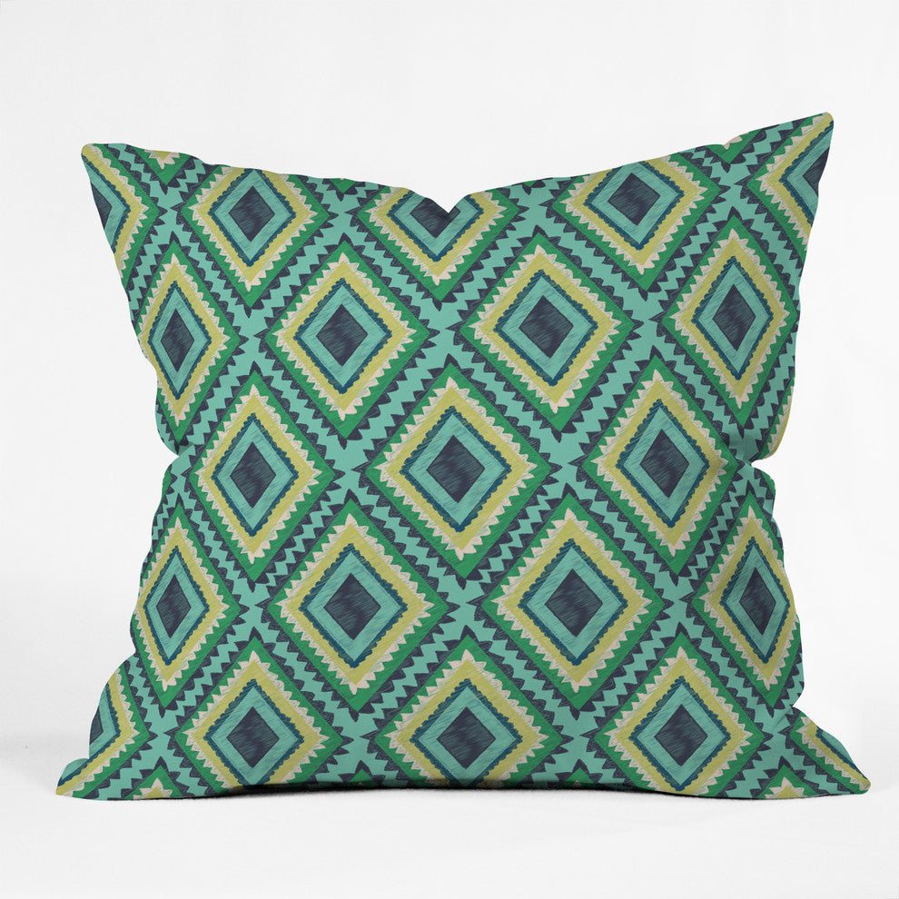 Vy La Island Diamond Outdoor Throw Pillow, 26x26x7