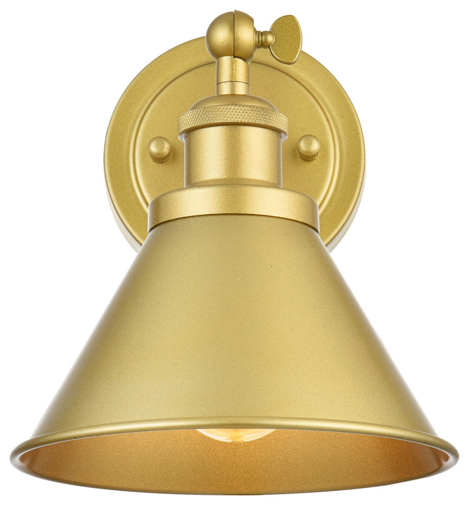 1 Light Brass Bath Sconce