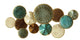 HomeRoots Textured Metal Multi Plates Wall Decor