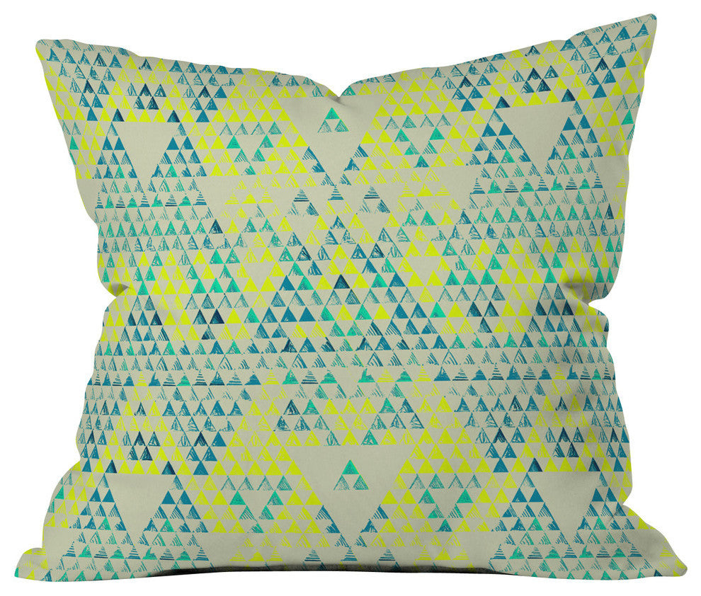 Pattern State Triangle Marine Outdoor Throw Pillow