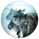 Muzzle Reindeer In Frost, Animal Round Wall Art, 36"