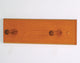 2 Peg Coat Rack, Light Oak, Medium Oak