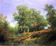 Herman Herzog Landscape With Prancing Deer Premium Canvas Print
