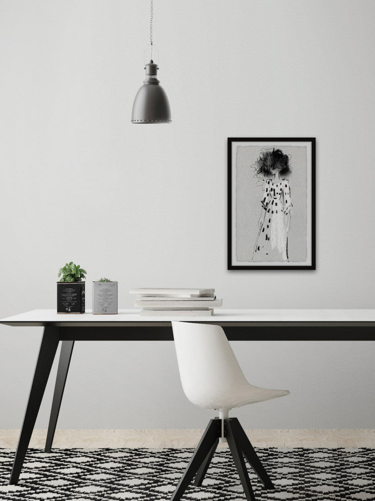 "Tangled Hair" Framed Painting Print, 12x18