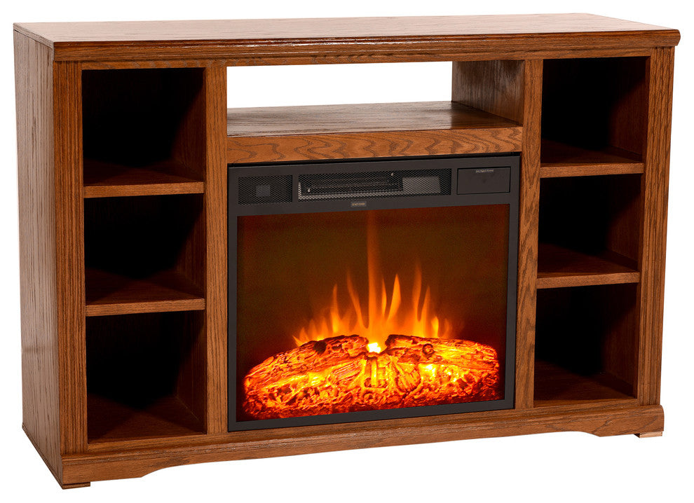 Eagle Furniture, 48" Oak Ridge Electric Fireplace TV Console, Concord Cherry
