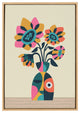 Sylvie Sunflowers Framed Canvas by Rachel Lee of My Dream Wall, Natural 23x33