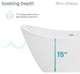 Ivy Freestanding Double Slipper Bathtub