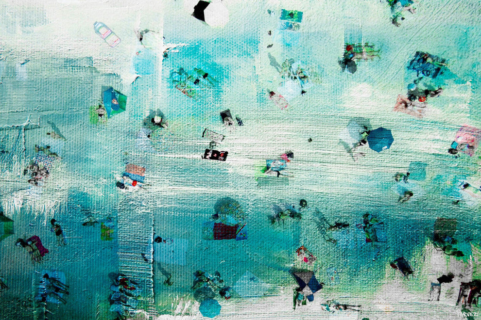 "Chillin" Painting Print on Wrapped Canvas, 18"x12"