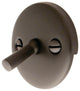 Kingston Brass Round Overflow Plate With Trip Lever, Oil Rubbed Bronze