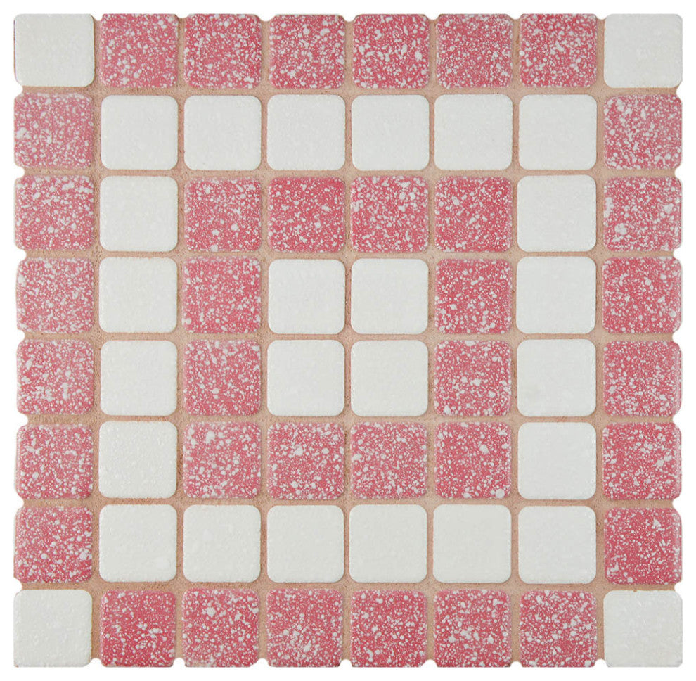 Crystalline Market Square Flamingo Porcelain Floor and Wall Tile