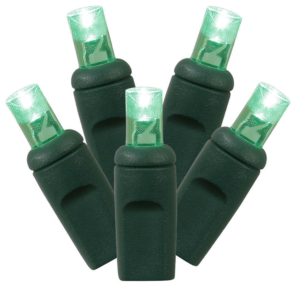 Vickerman x4G6704TPBG 70 Green LED Light Green Wire Long Christmas Light Strand