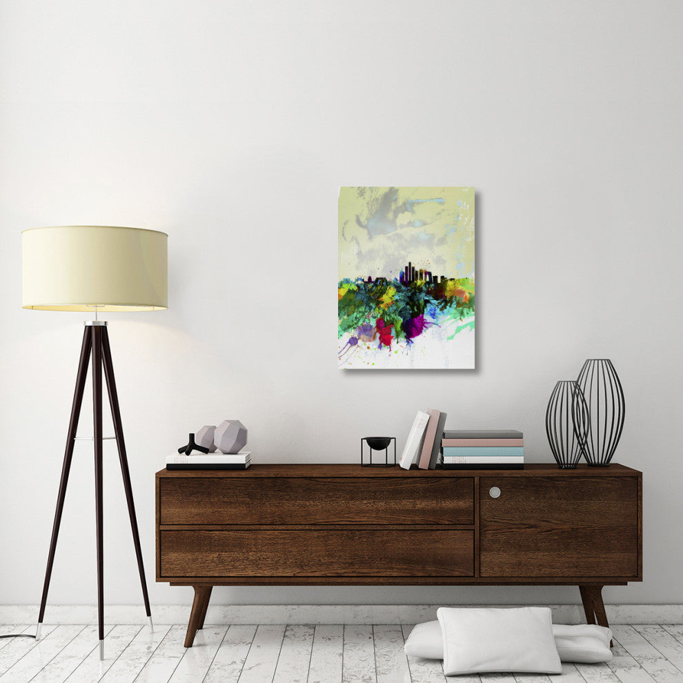 "Beijing Watercolor Skyline" Fine Art Print