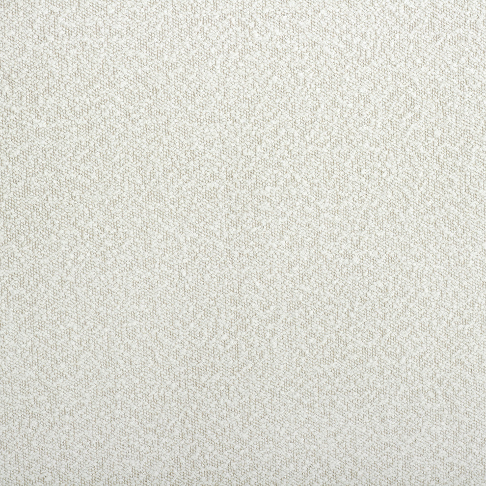 Legends Home King Size White Boucle Upholstered Platform Bed