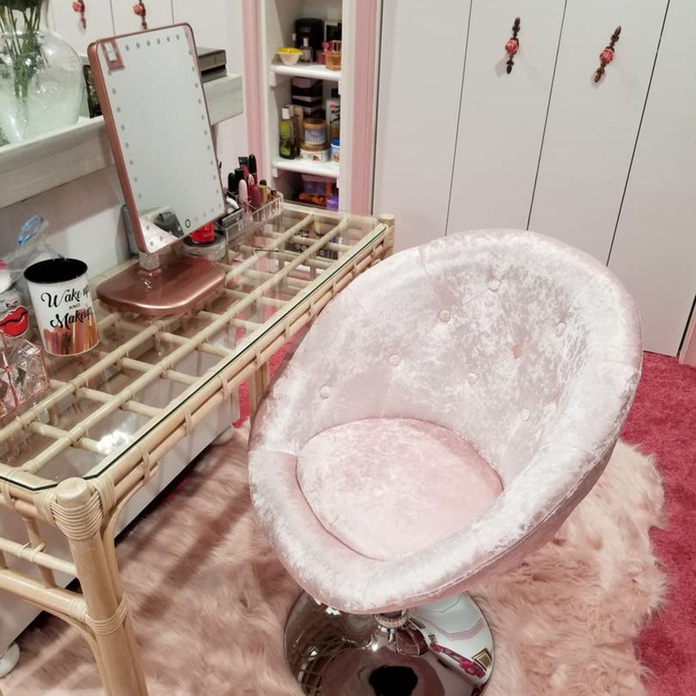 Touch Pro LED Makeup Mirror With Bluetooth Speaker and USB, Champagne Gold