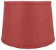French Drum Burlap Lampshade, 10"x12"x8.5", Burgundy