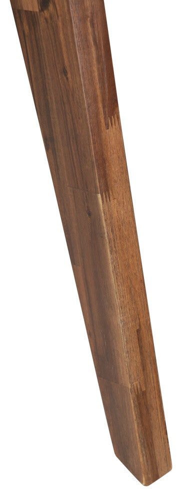 Mid-Century Modern Glass Dining Table, Walnut