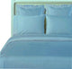 100% Cotton 600 TC Solid Duvet Cover Set, Blue, King/Cal King