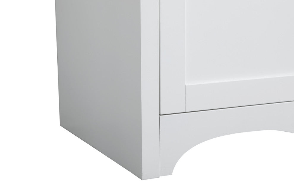 18" Single Bathroom Vanity, White