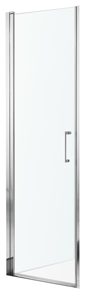 ANZZI Lancer Semi-Frameless Hinged Shower Door, Polished Chrome, 23" X 72"