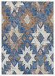 Machine Washable Indoor/Outdoor Chantille ACN1879 Blue 9' x 12' Rug