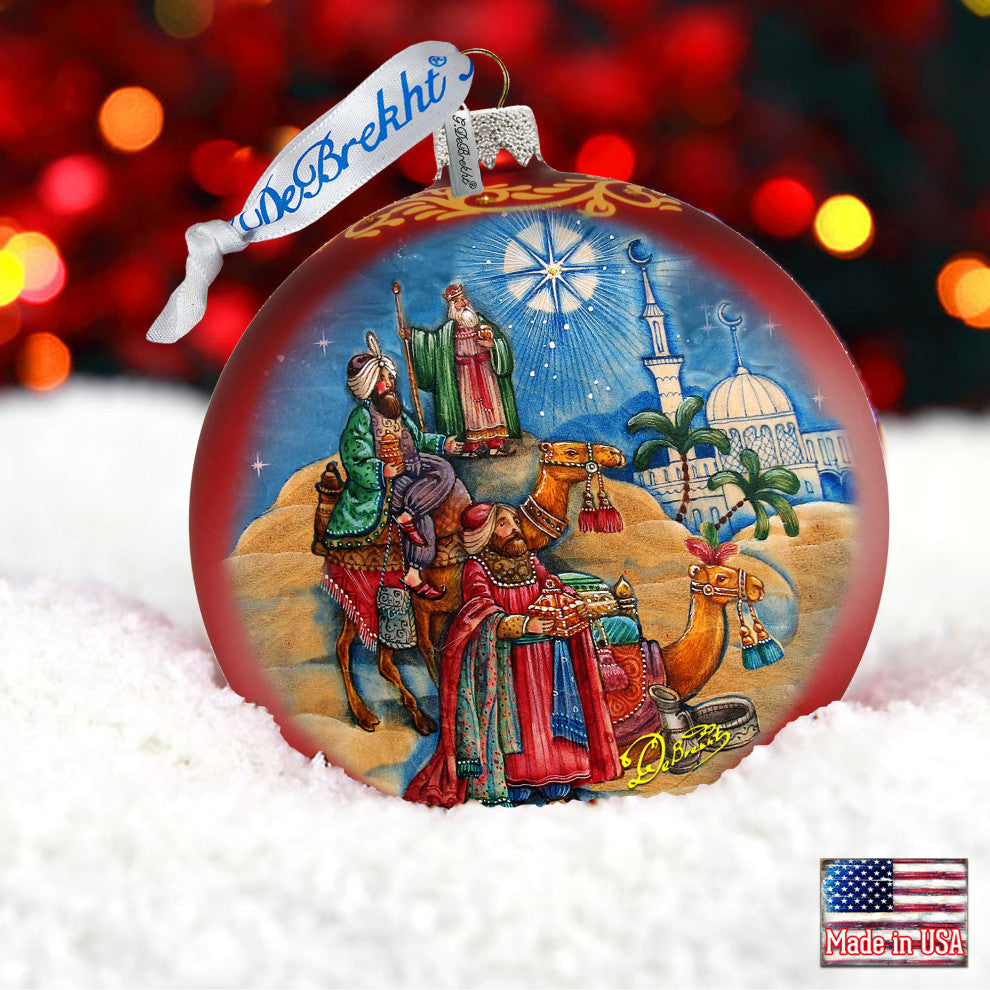 The Journey of the Three Kings Glass Ornament Limited Edition