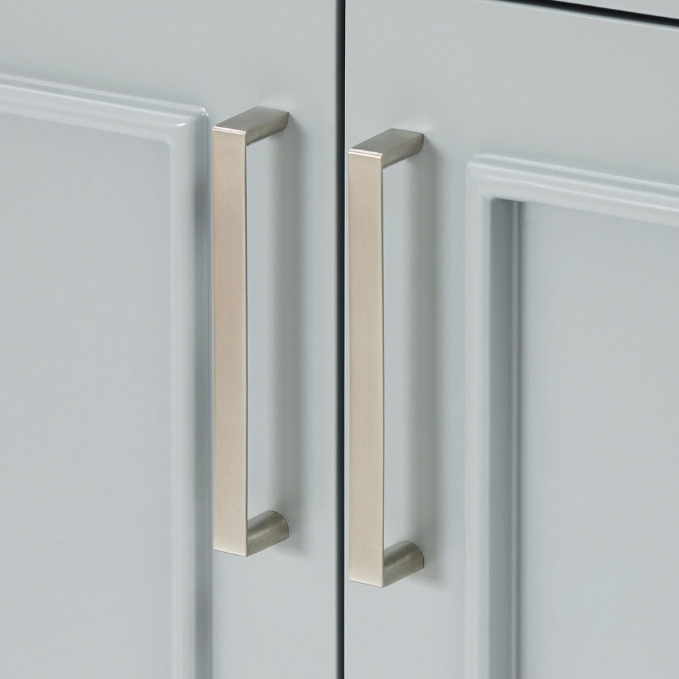 Ariel Stafford 42" Single Right Offset Sink Bathroom Vanity Base, Gray