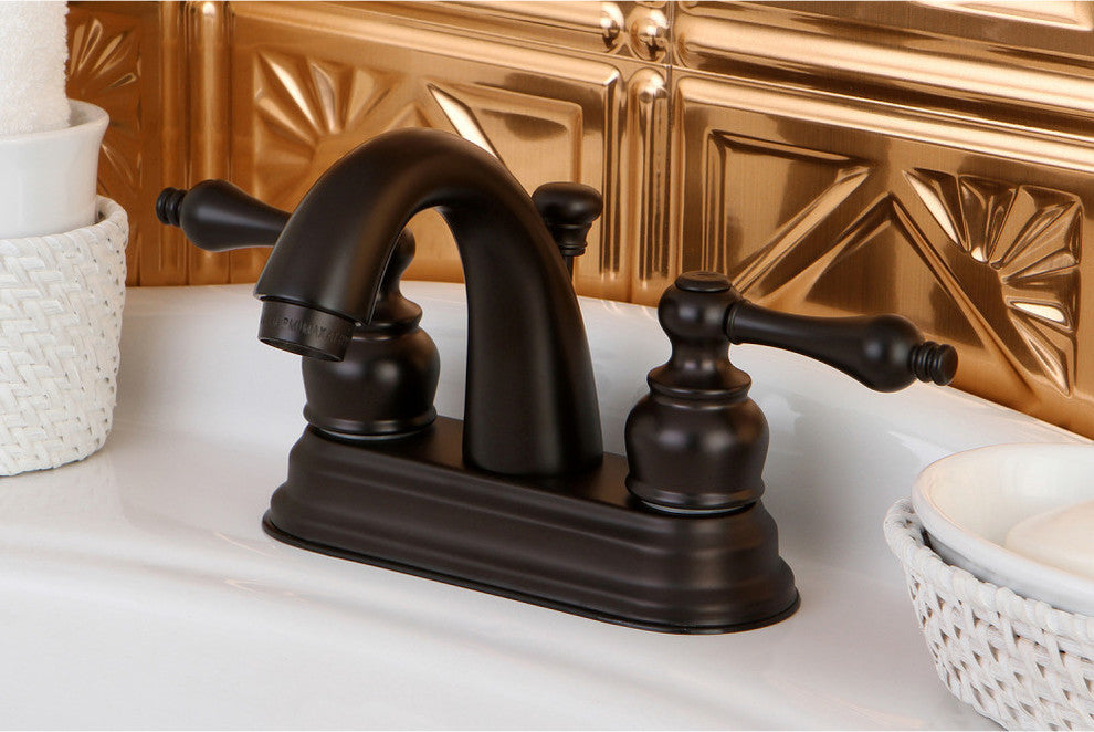 Kingston Brass 4" Centerset Bathroom Faucet, Oil Rubbed Bronze