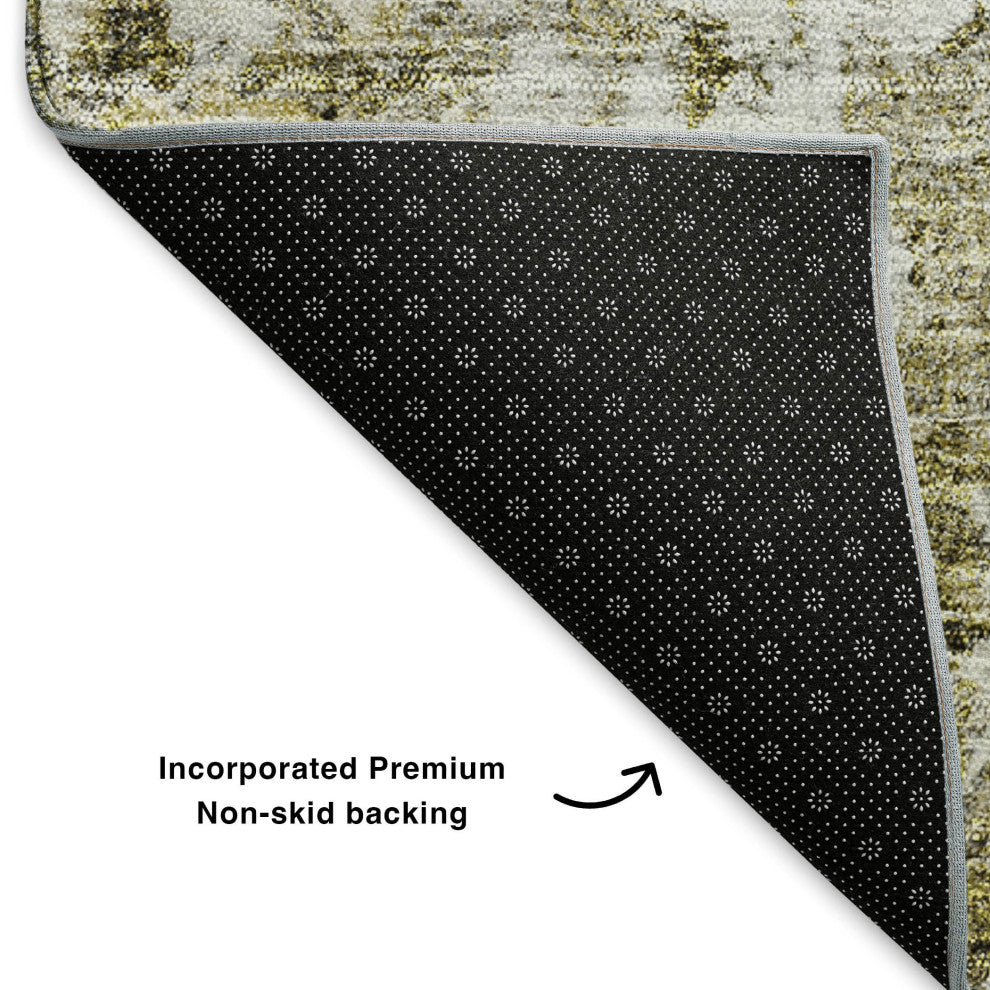 Premium Machine Washable Mayfield AMF651 Taupe 3' x 5' Rug