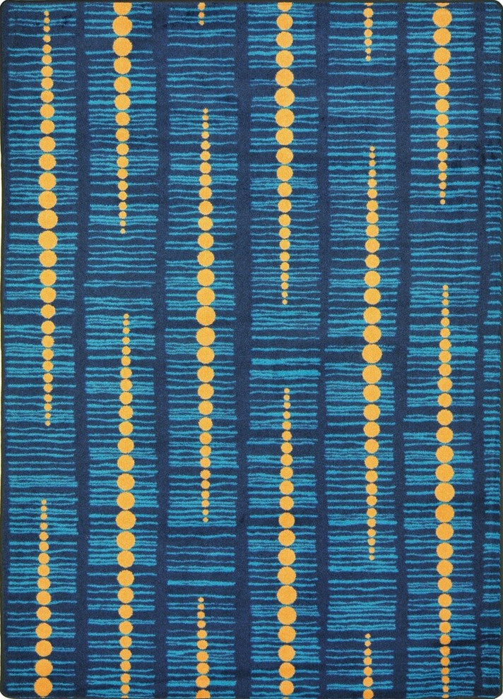 Kid Essentials Rug, Recoil, Blue, 5'4"x7'8"
