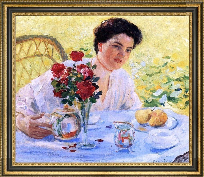 Guy Orlando Rose at Five O'Clock Framed Premium Canvas Print, 16"x20"