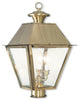 Mansfield Post-Top Lantern, Antique Brass
