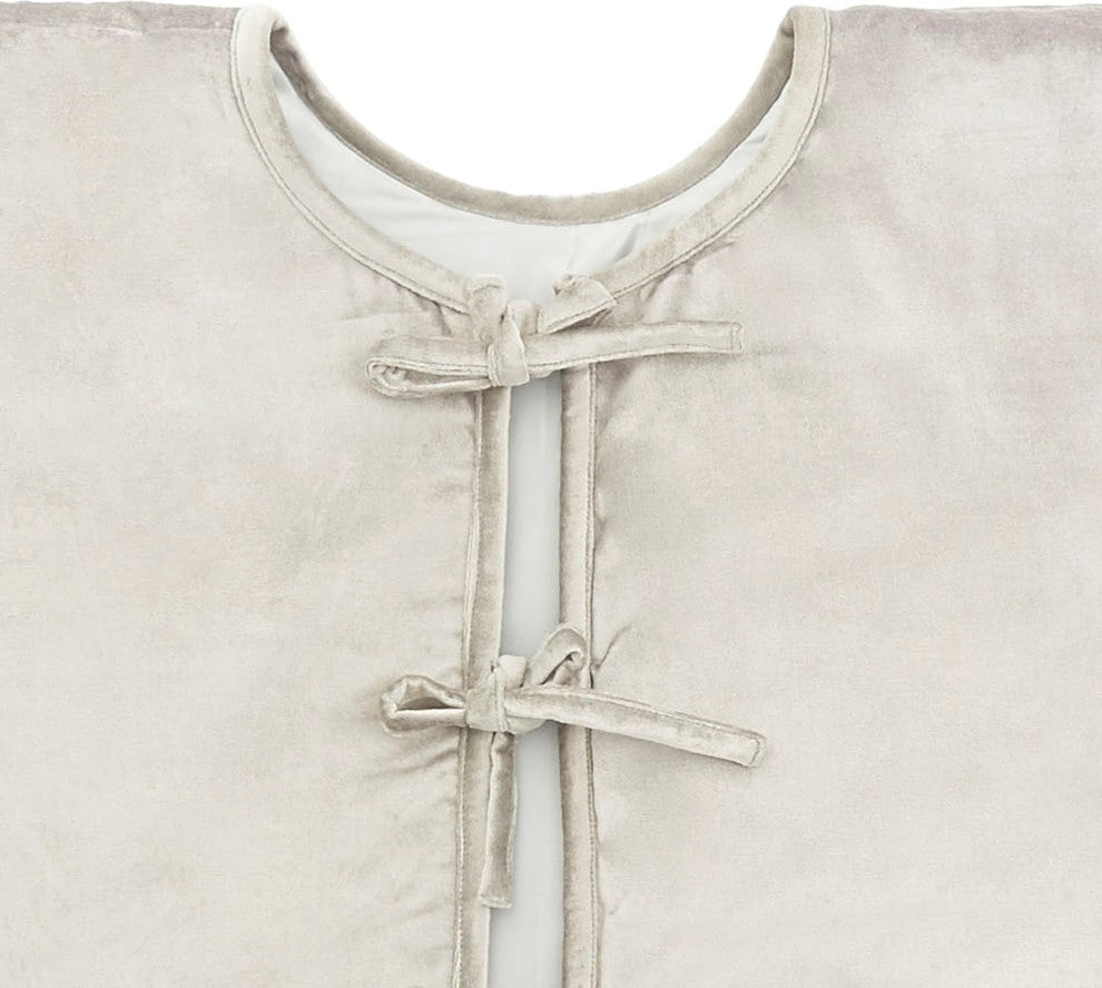 Gray Burnout Velvet Tree Skirt