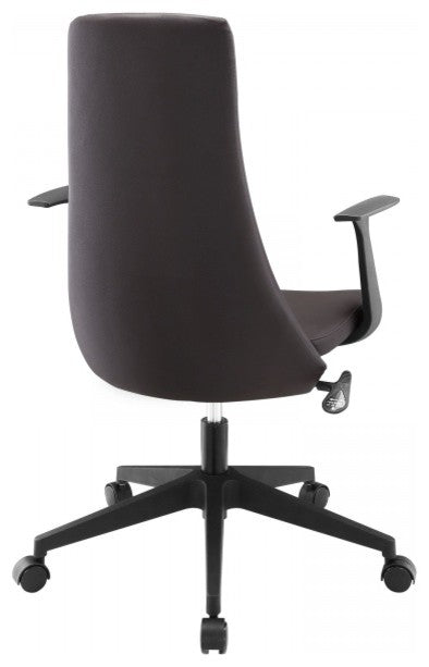 Brown Fount Mid Back Vinyl Office Chair