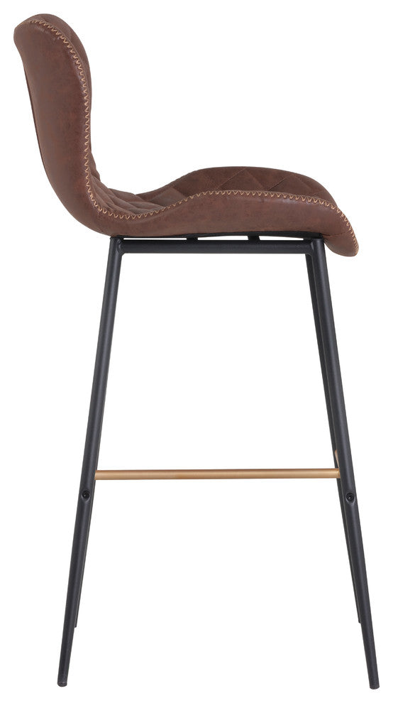 Lyla Barstool, Antique Brown, Set of 2