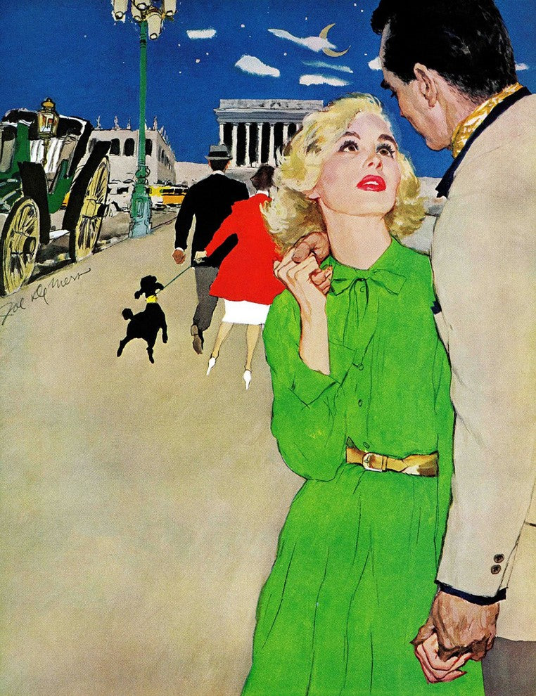 "Fugitive From Romance" Painting Print on Canvas by Joe de Mers