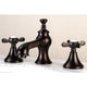 Kingston Brass Widespread Bathroom Faucet With Brass Pop-Up, Oil Rubbed Bronze