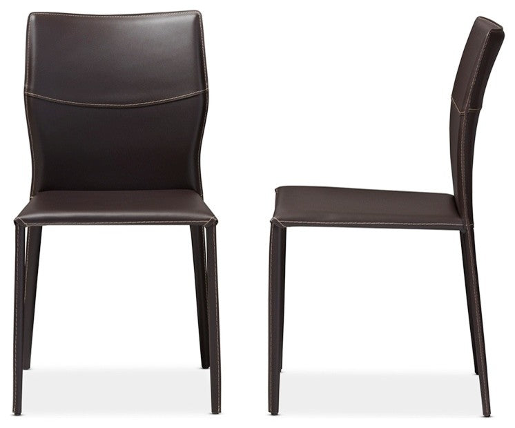 Zack Dining Chairs, Set of 2, Brown