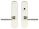 Aurora Lever, Tubular Passage With Privacy Bolt, RH, Polished Stainless Steel