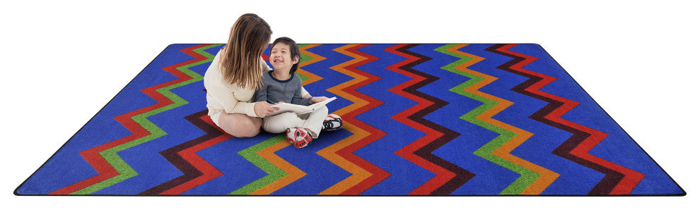 Kid Essentials Rug, Sonic, Primary, 5'4"x7'8"