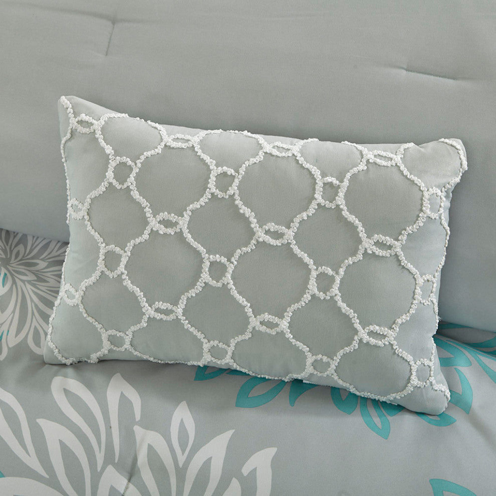 Madison Park Essentials Maible 7 Piece Twin Comforter Set With Cotton Bed Sheets