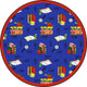Kid Essentials Rug, Language and Literacy, Bookworm, Spanish