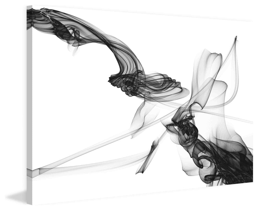 "Abstract Black and White Art 2015-01-06-30" Print on Canvas by Irena Orlov