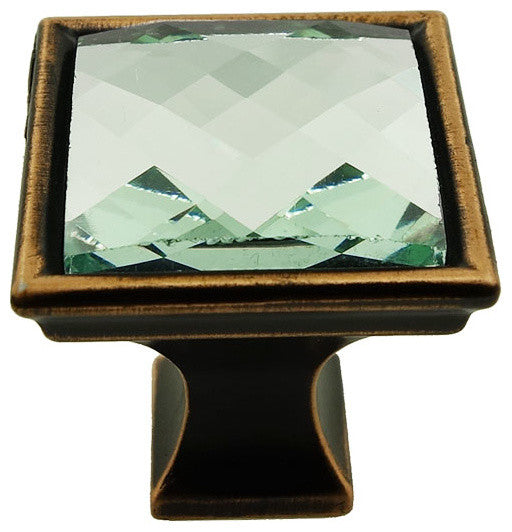 MultiFaceted Silver Snow Oil Rubbed Bronze Madison Classic Knob
